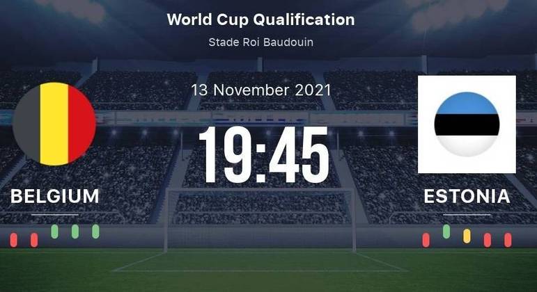 Bélgica X Estônia