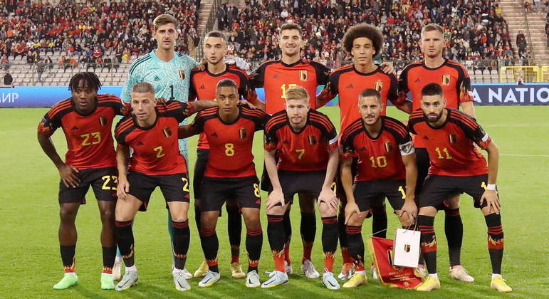 Seleção belga está no Grupo F da Copa do Mundo, ao lado de Marrocos, Canadá e Croácia