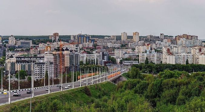 Cidade de Belgorod, localizada a cerca de 40 km da fronteira com a Ucrânia