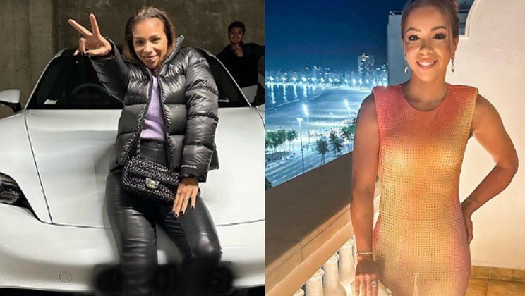 A influenciadora Belle Silva, casada com o jogador Thiago Silva, que virou assunto nesta semana após se envolver em uma treta com Maíra Cardi e chamar o programa de emagrecimento da coach fitness de 