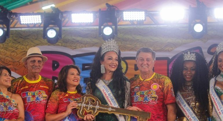 Berbigão do Boca abriu o Carnaval 2024, em Floripa, e o Rei-Momo não foi cumprir com suas obrigações  Foto: Leo Munhoz/ND