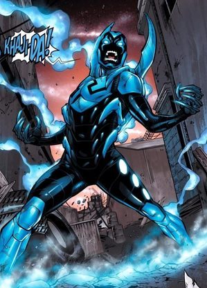 O super-herói Besouro Azul