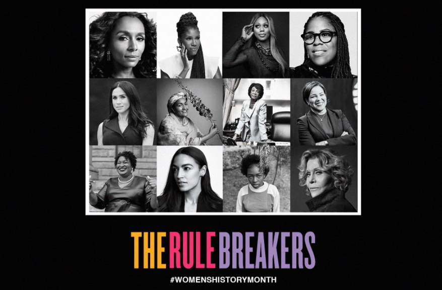 Montagem feita por Beyoncé com diversas figuras femininas em destaque, incluindo Meghan Markle