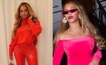 Beyoncé, de 40 anos, usou as redes sociais na noite desta segunda-feira (21) para compartilhar uma série de fotos em que aparece pleníssima com looks monocromáticos e de diferentes estilos