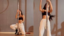 Bia Miranda faz aula de pole dance e posta vídeo nas redes sociais