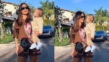 Bianca Andrade usa look de R$ 33,2 mil durante passeio com o filho 