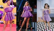 Boca Rosa repete vestido de R$ 1,7 mil usado por Galisteu e Maisa