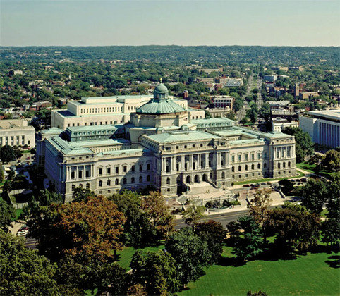 Biblioteca do Congresso Americano - Washington (EUA) - Inaugurada em 1800. 