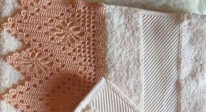 Bico de croche para toalha