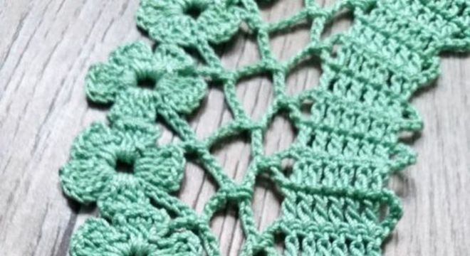 Bico de crochê redondo