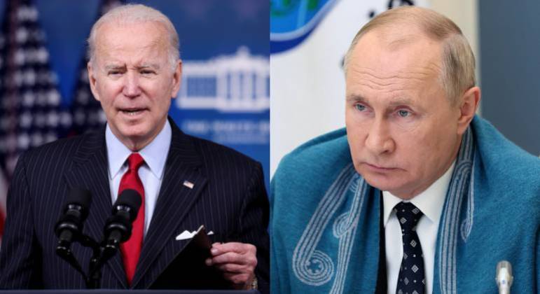 Joe Biden e Vladimir Putin conversarão por telefone sobre a Ucrânia nesta quinta-feira (29)