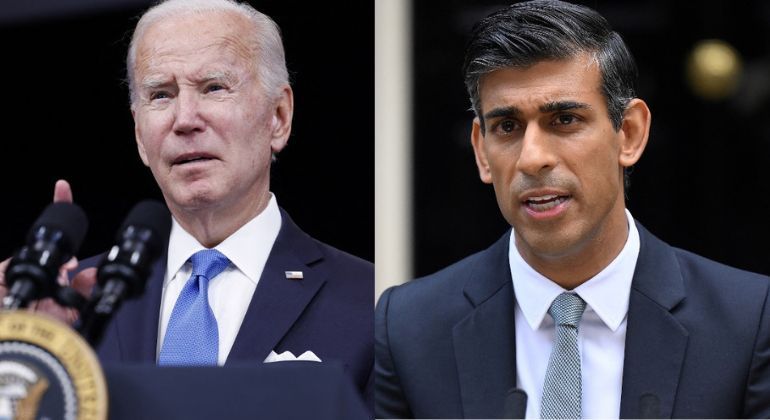 Biden E Sunak Concordam Em Apoiar A Ucrânia E Fazer Frente à China ...