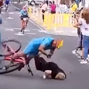 Bicicleta estava em alta velocidade