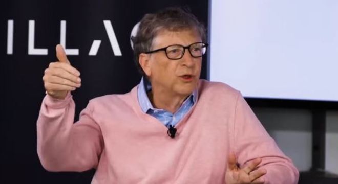 Bill Gates em entrevista durante evento de inovação