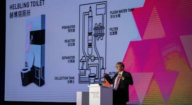 A fundação de Gates já gastou mais de 200 milhões de dólares em pesquisas sobre tecnologias sanitárias 