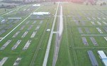 Visão aérea do campo de extermínio de Birkenau, que fica ao lado de Auschwitz e foi construído pelo regime nazista para assassinar judeus de forma ainda mais rápida. Cerca de 6 milhões morreram ao longo da guerra
