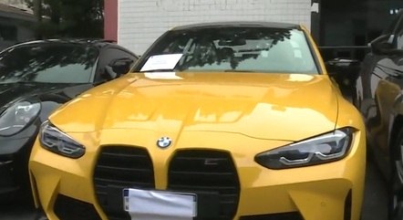 BMW amarelo apreendido em SP