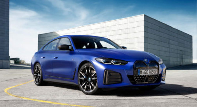 Segundo lugar ficou com o BMW i4, que tem autonomia de 422 km