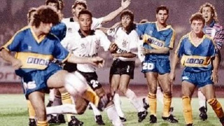 Boca Juniors 3 x 1 Corinthians (Libertadores - 1991) - Estádio: La Bombonera - Gols: Batistuta (2x - Boca Juniors), Graciane (Boca Juniors) e Giba (Corinthians)