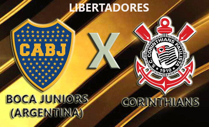 Boca Juniors (Argentina) X Corinthians - O Boca Junior foi o 1º colocado do Grupo E. E o Corinthians ficou em 2º lugar no mesmo grupo. 