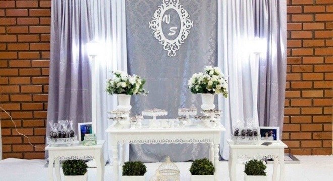 Bodas de prata mesa decorada com estilo