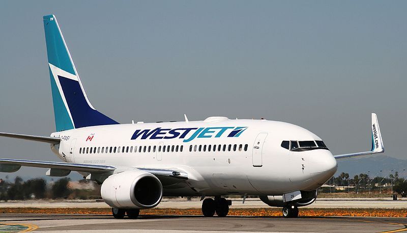 Boeing 737-700 da Westjet semelhante ao do incidente