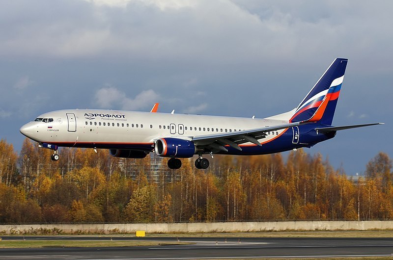 Boeing 737-800 da Aeroflot: devio para Instambul após sanções