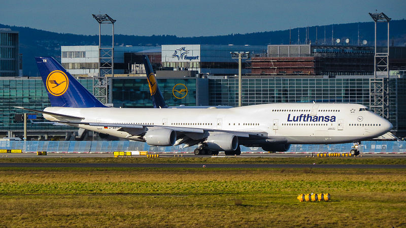 Boeing 747-8 da Lufthansa semelhante ao da ocorrência