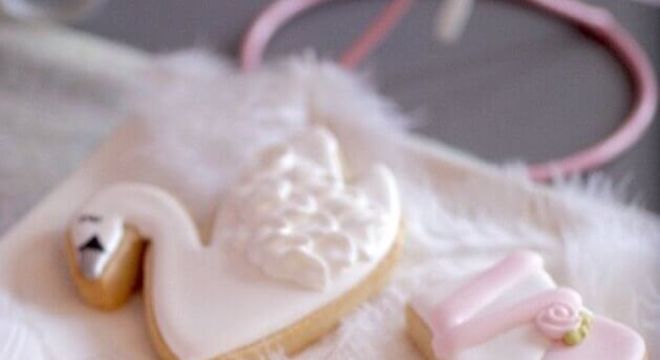 bolachinhas decoradas para festa da bailarina 