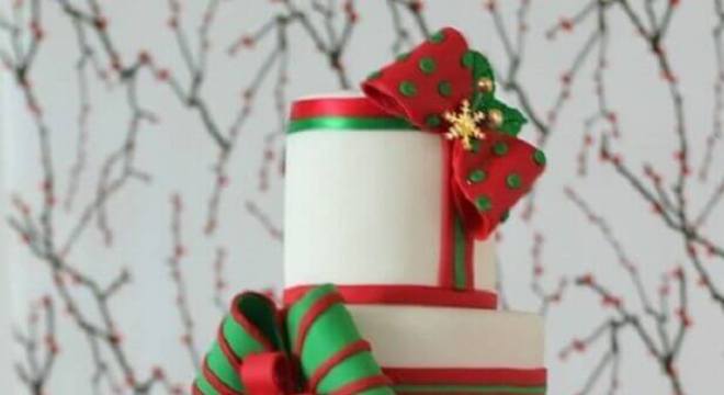 bolo de natal 3 andares 