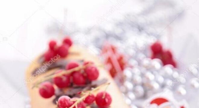bolo de natal em formato de rocambole decorado com frutas vermelhas e chocolate 