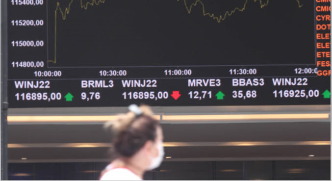 O Ibovespa recuava cerca de 1% nesta segunda-feira (31)