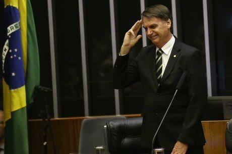 Bolsonaro durante evento no Congresso Nacional