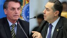 Live em que Barroso teria dito que se esforçaria para Bolsonaro não ser reeleito sequer existiu, diz STF