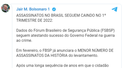 Bolsonaro costuma defender tese pr&oacute;-arma