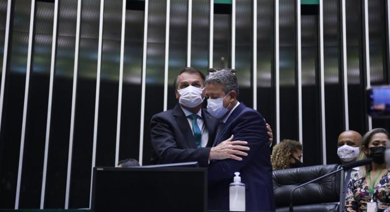 Presidente Jair Bolsonaro (PL) e presidente da Câmara, Arthur Lira (PP-AL)