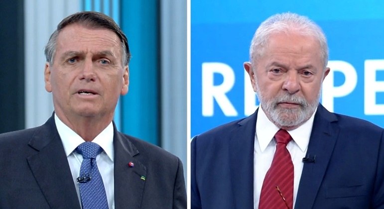 Bolsonaro e Lula, candidatos que disputam a Presidência da República neste segundo turno