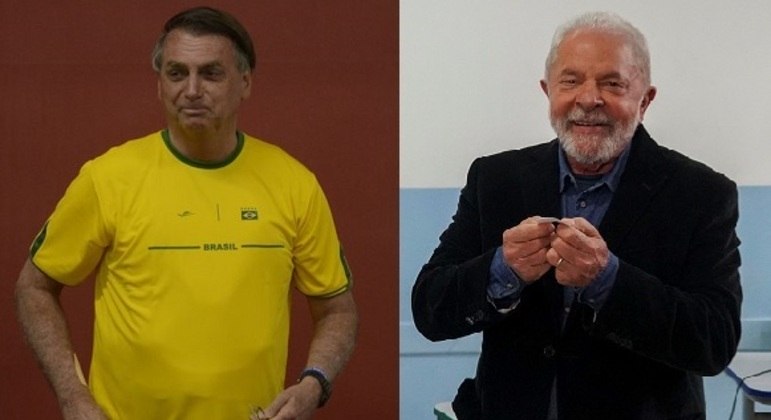 Bolsonaro e Lula em suas sessões de votação no dia 2 de outubro
