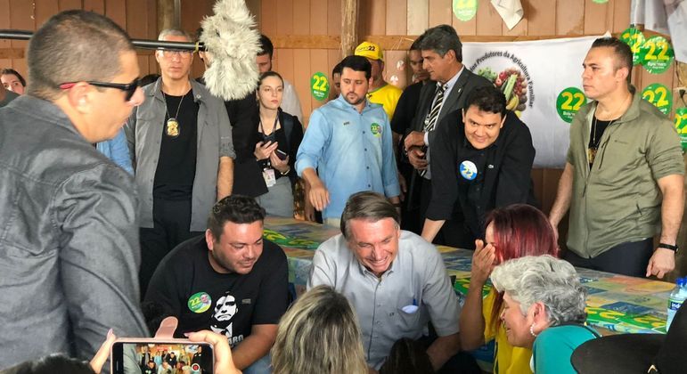 Bolsonaro em acampamento ex-MST