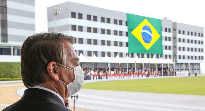 O presidente Jair Bolsonaro, durante um evento