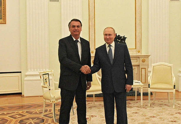 Bolsonaro em encontro com Putin