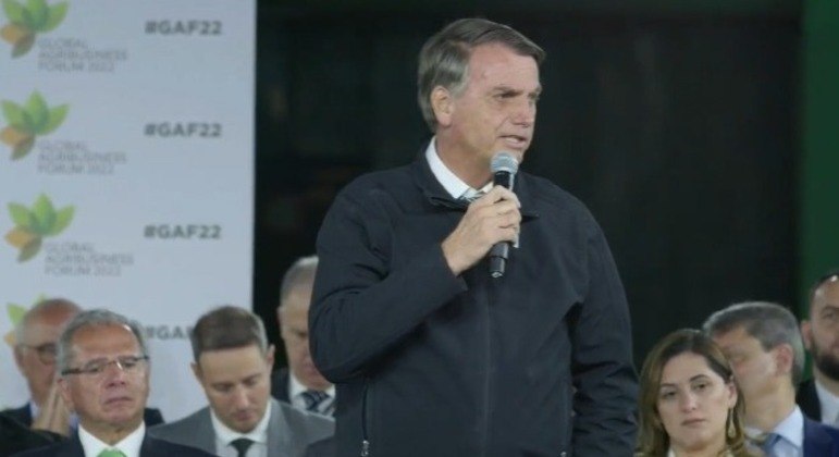 Bolsonaro no evento Global Agribusiness Fórum 2022 