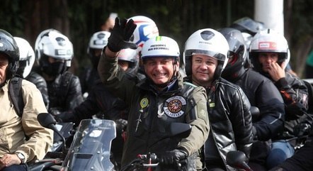 Bolsonaro em motociata em São Paulo