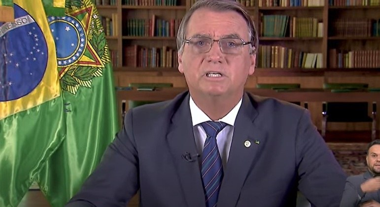 Presidente Bolsonaro em pronunciamento nesta sexta-feira (31)