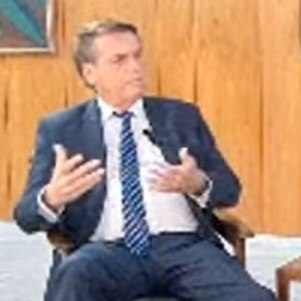 Presidente durante entrevista