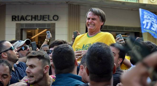Bolsonaro foi esfaqueado em Juiz de Fora (MG)