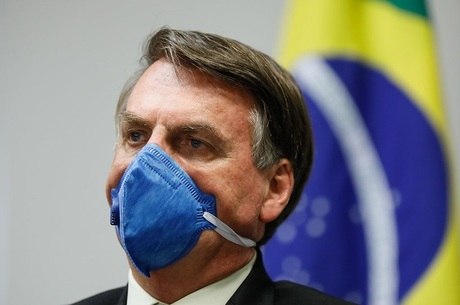 Presidente Jair Bolsonaro durante coletiva