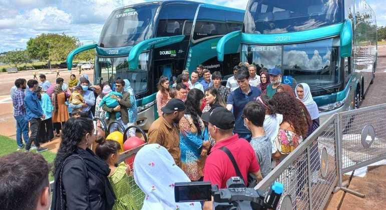 Grupo chegou ao Palácio da Alvorada por volta das 11h30
