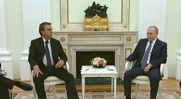 Bolsonaro em encontro com Putin