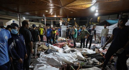Hospital em Gaza foi bombardeado; cerca de 500 pessoas morreram